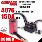 Водонепроницаемый бесщеточный двигатель Surpass Hobby KK 4076, 18 кв, КВ, а, а, ESC для радиоуправляемого автомобиля, монстр-ТРАКА, багги Bigfoot для дрифта