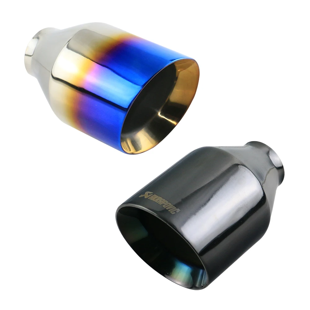 Автомобильный выхлопной наконечник интерфейса 51 мм Наклонный Овальный выход 102