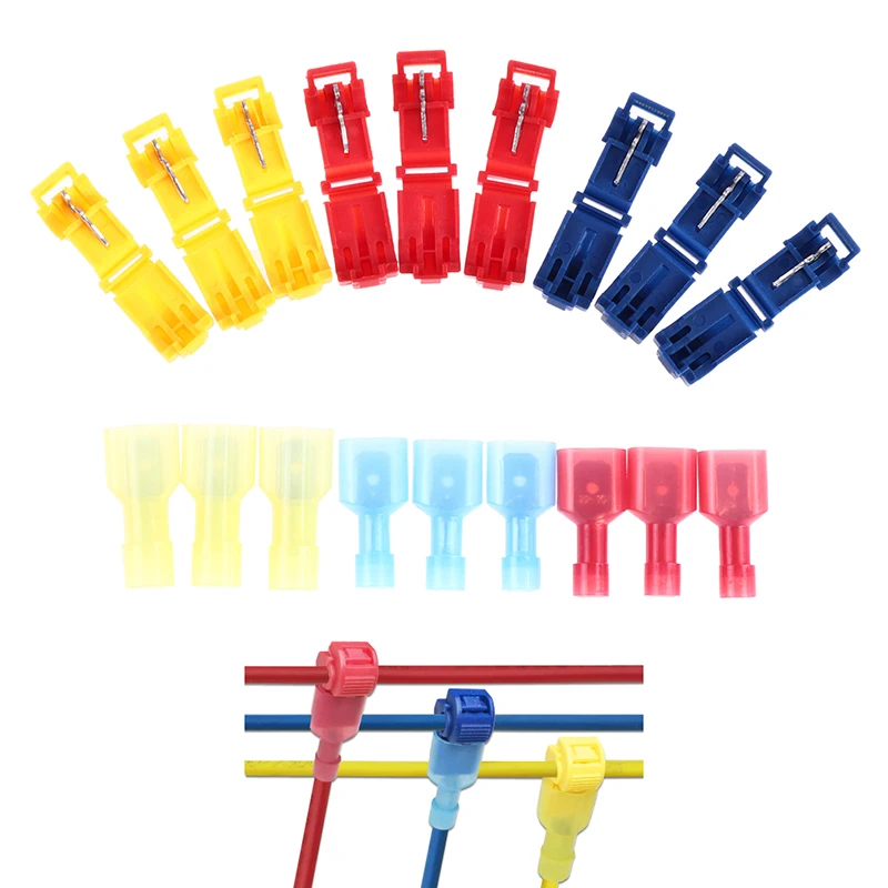 

20pcs T-Tap Wire Connector Quick Electrical Cable Connector Snap Splice Lock Wire Terminal Waterproof Crimp Wire Terminal