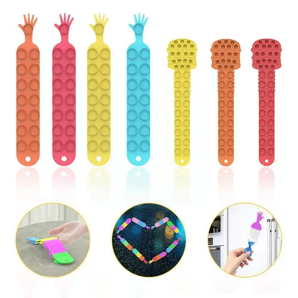 

Suction Cup Square Pat Pat Silicone Sheet Fidget Toy Toy Children Office Antistress Stress Squishy Squeeze Soft Toys Relief W5k5
