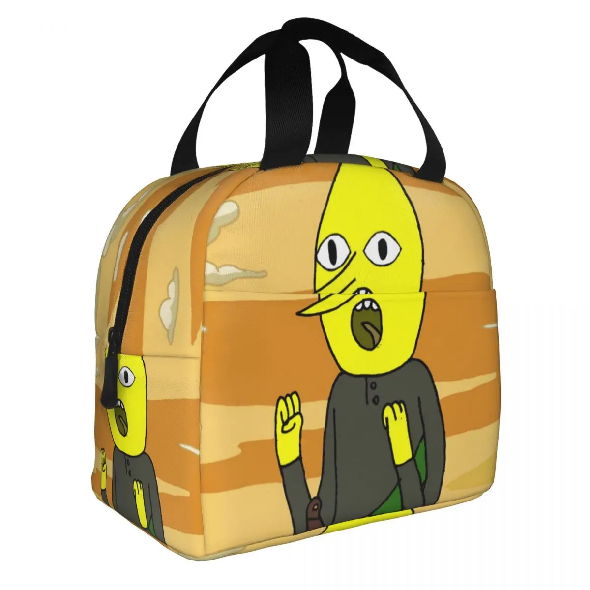 Lemongrab Lunch Bento Bags Portable Aluminum Foil thickened Thermal Cloth Lunch Bag for Women Men Boy