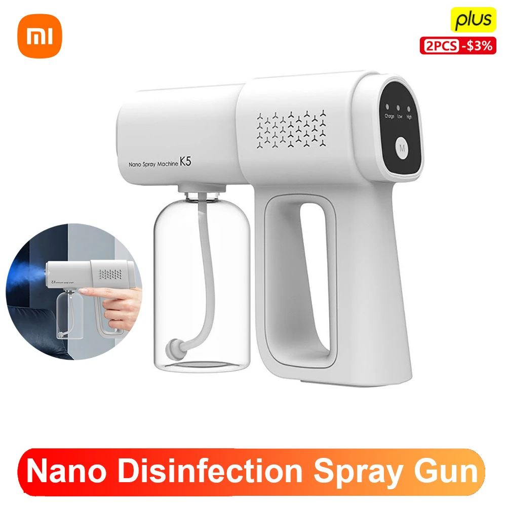 

Xiaomi K5 Pro Nano Аэрограф дезинфицирующий распылитель перезаряжаемый ручной паровой дезинфекционный распылитель увлажнитель домашняя дезинфек...