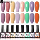 Крем UR SUGAR 7,5 мл, весенний Цветной Гель-лак для ногтей, фиолетовый, розовый, однотонный, для дизайна ногтей, Полупостоянный, отмачиваемый гель, все для маникюра