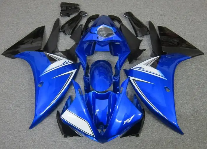 

New ABS Motorcycle Bike Whole Fairings Kit Fit for YAMAHA YZF - R1 2009 2010 2011 09 10 11 Bodywork set Custom Blue White