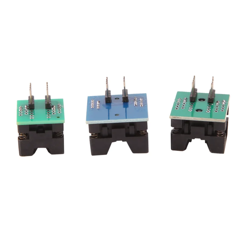 

3PCS SOP16+SOP8 To DIP8 150Mil 200Mil 208Mil Adapter Socket for EZP2010 EZP2013 EZP2019 RT809F RT809H CH341A TL866