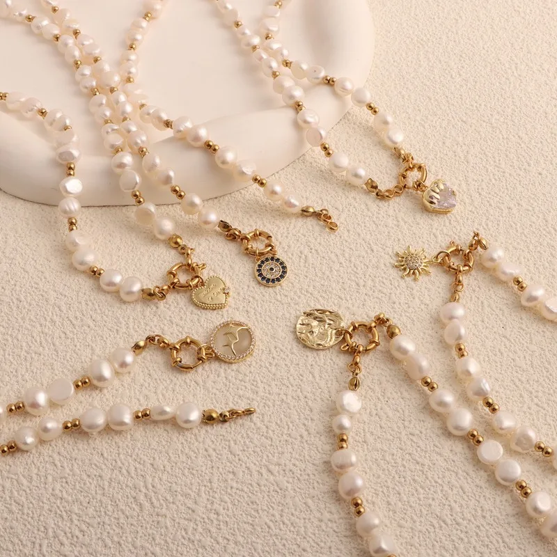 Minar Французский натуральный пресноводный жемчуг CZ Циркон Солнце Сердце Круглая