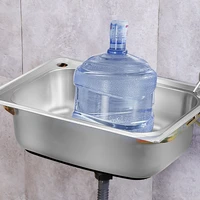 simple small portable basin bathroom sinks mixer taps kitchen sink stainless steel drain cocina accesorio kitchen accessories