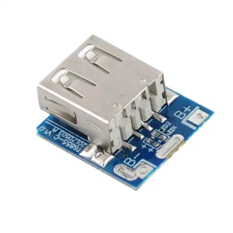 RCmall 50Pcs 5V Boost Step Up Power Module Lithium LiPo Battery Charging Protection Board LED Display USB for DIY 134N3P Program