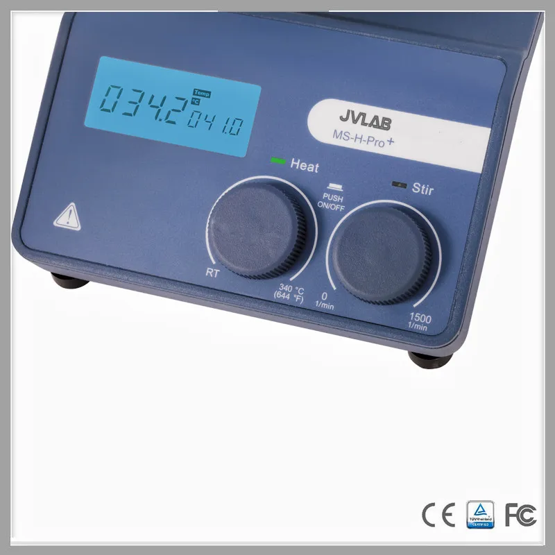 Najtaniej Pakiet Mieszadło Magnetyczne Hotplate Max. Pojemność 20L Wyświetlacz LCD Mieszadło Magnetyczne 5 ''aluminiowa Płyta Grzewcza Do 340 (C) MS-H-PRO +