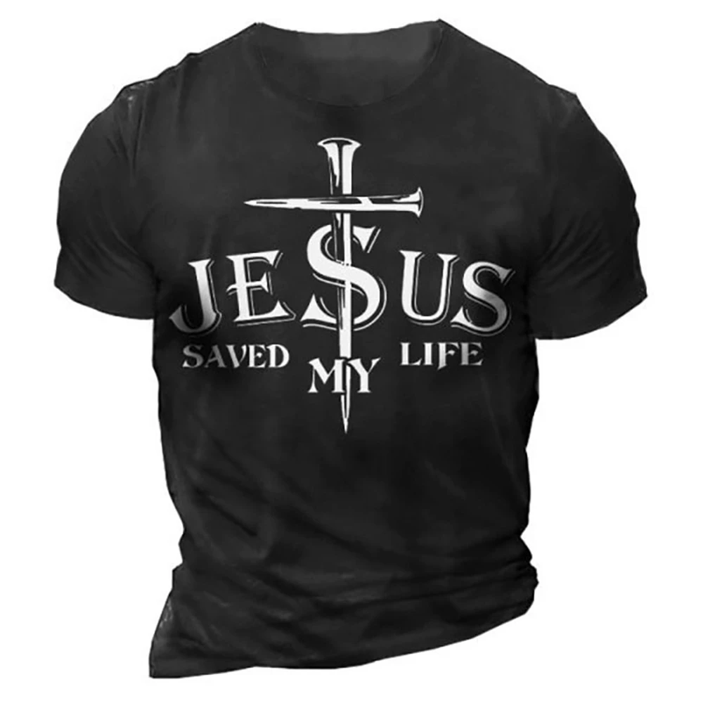 

Vintage T Shirt for Men 3D Templar Jesus Print Camiseta American Short Sleeve O Neck Summer Oversized T Shirt 2022 Men Clothing