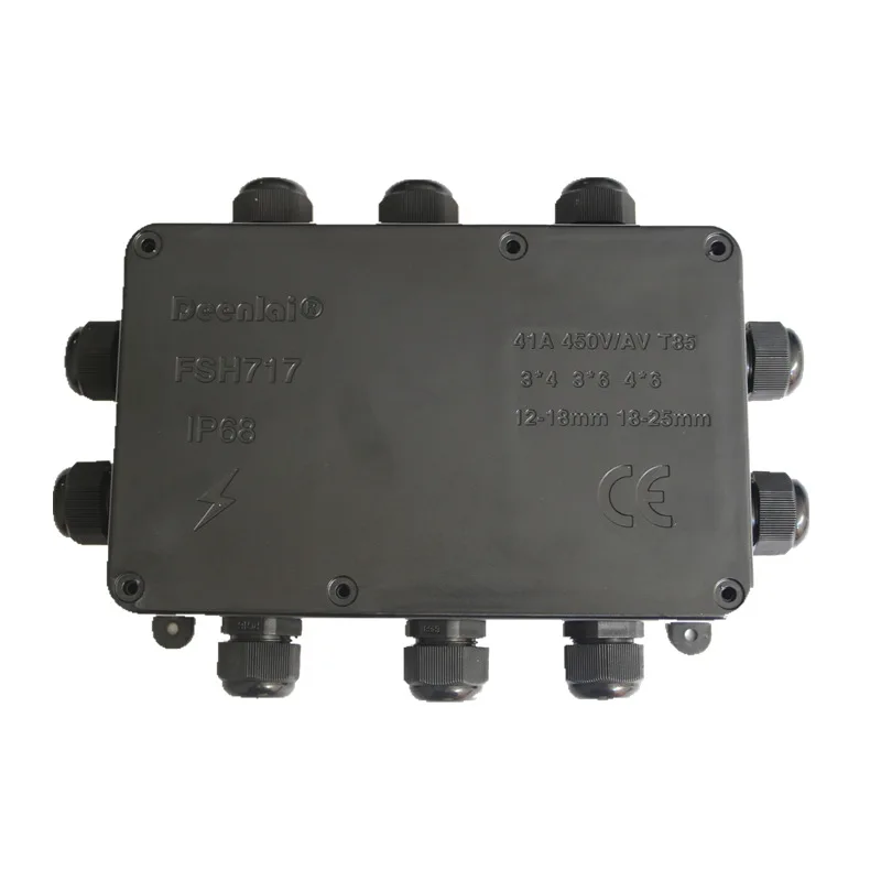 10 Way IP68 Electrical Juction Box 4-15mm Outdoor Underground Waterproof Cable Junction for Led Lighting Wire Connector |