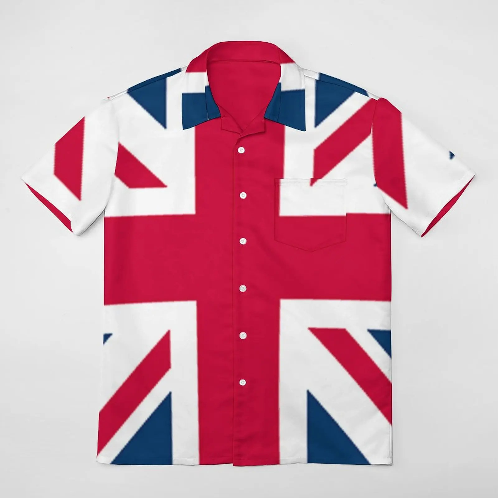 Union Jack. Flag of The United Kingdom. UK, British Flag. BIG SQUARE A Short Sleeved Shirt Novelty Tees Coordinates Top Quality