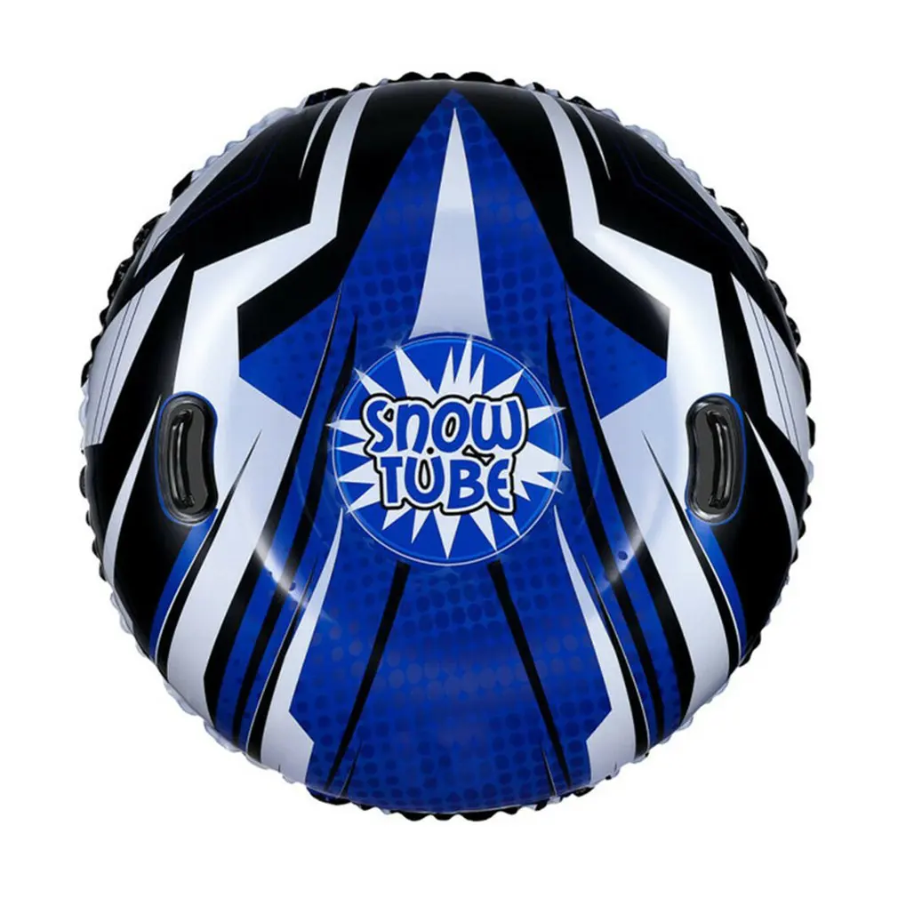 

New Snow For Winter Inflatable Floated Skiing Ring With Handle Durable Snow Sled Tire Tube Kid Ski Outdoor Sports Supplies #T4G