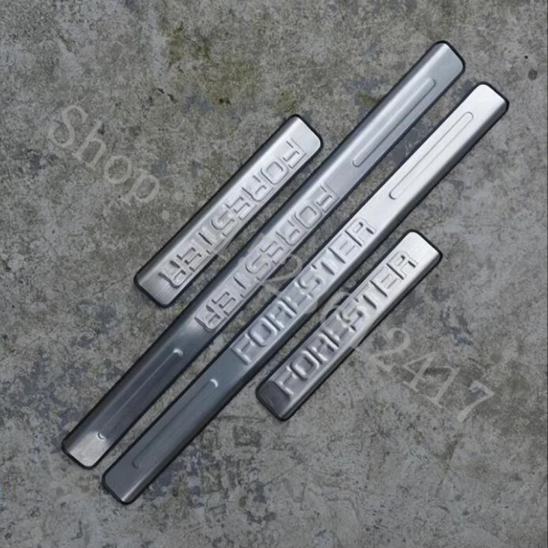 

for Subaru Forester 2013-2018 stainless steel protector Door Sill Scuff Plate Threshold Welcome Pedal Car Accessories