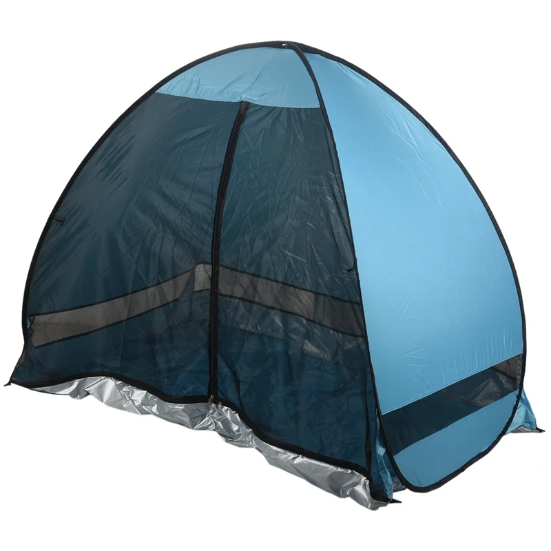 

Anti-Mosquito Beach Shade Tent With Gauze UV Protection Automatically Camping Outdoor Portable Beach Tent With Mesh Curtain