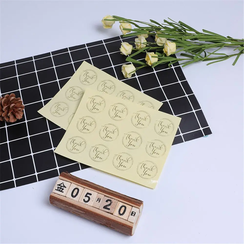 

DIY Baking Adornment Sealing Craft Round Gift Boxes Seal Label Festival Decoration Handmade Sticker Thank You For 60/120pcs