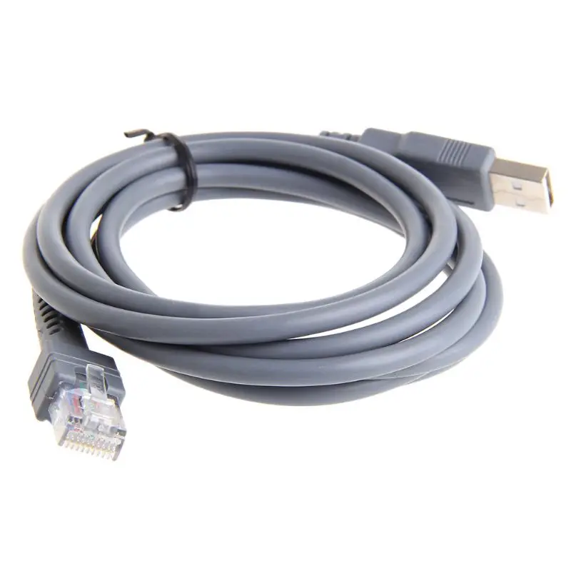 

Сканер штрих-кода LS1203 LS2208 LS4208, USB-кабель длиной 2 м, 7 футов, с кабелем для передачи данных