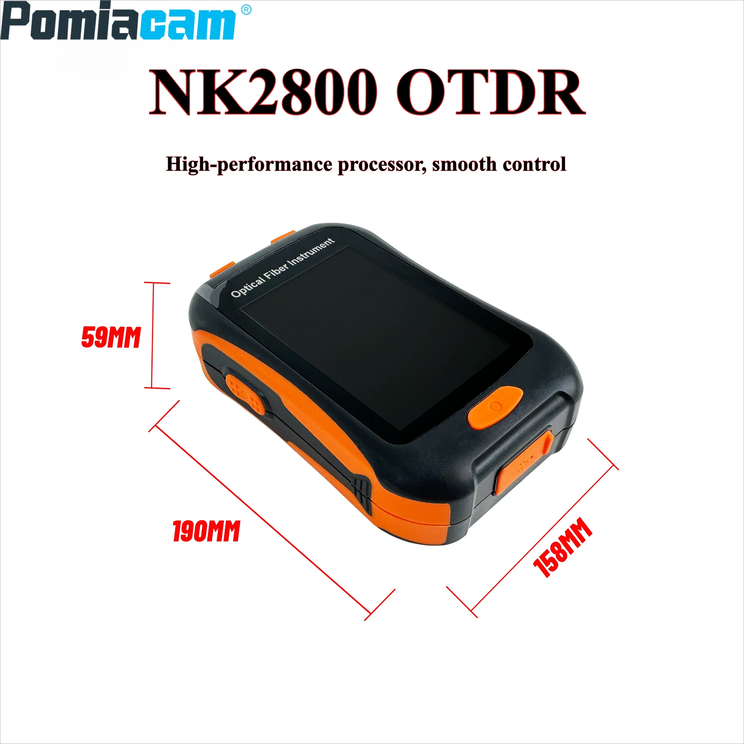 Фото NK 2800 Mini OTDR Оптический рефлектометр во временной области для тестирования FTTH Диапазон 80 км Длина волны 1550 нм Тестер волокна экрана 3,5 дюйма №2