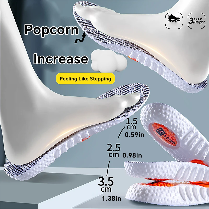 Мягкие антибактериальные спортивные стельки 4D 1 пара ультрадышащие