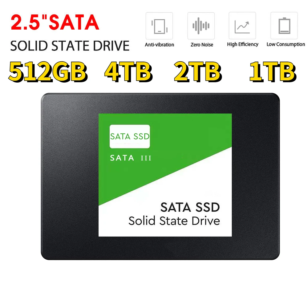 

New 2023 Internal Solid State Drive Hard Disk SSD 2.5 Inch Sata III 2TB SSD Drive Hard Disk For Laptop Microcomputer Desktop