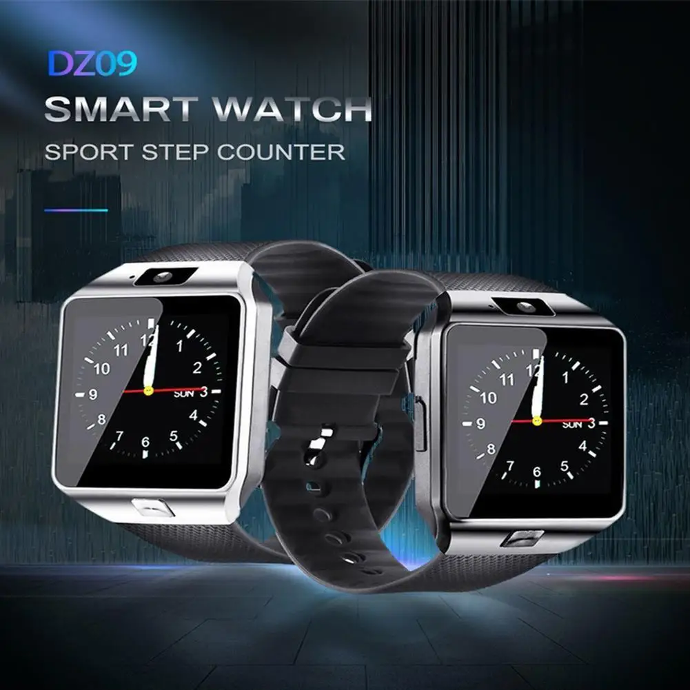 

Умные часы DZ09 с сенсорным экраном, совместимый с Bluetooth, спортивный фитнес-трекер, браслет с поддержкой TF, Sim-карты, камеры для Android и IOS