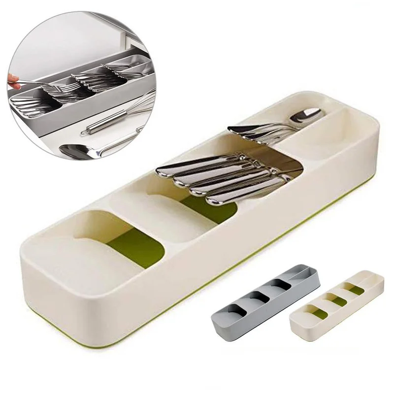 

Tableware Storage and Arrangement Box Knife and Fork Storage Box Drawer Compartment Storage Box Seasoning Bottle Storage Box