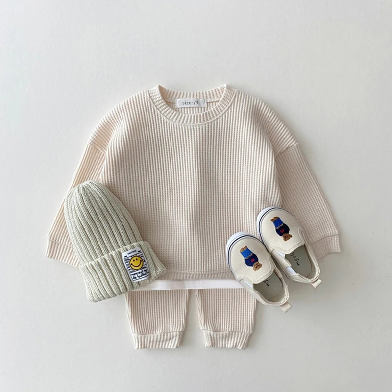 Fashion Newborn Baby Girl Boy Clothes Set Cotton Sweatshirt+Pant 2PCS Home Suit Spring Autumn Clothing Set Toddler Girl Outfits