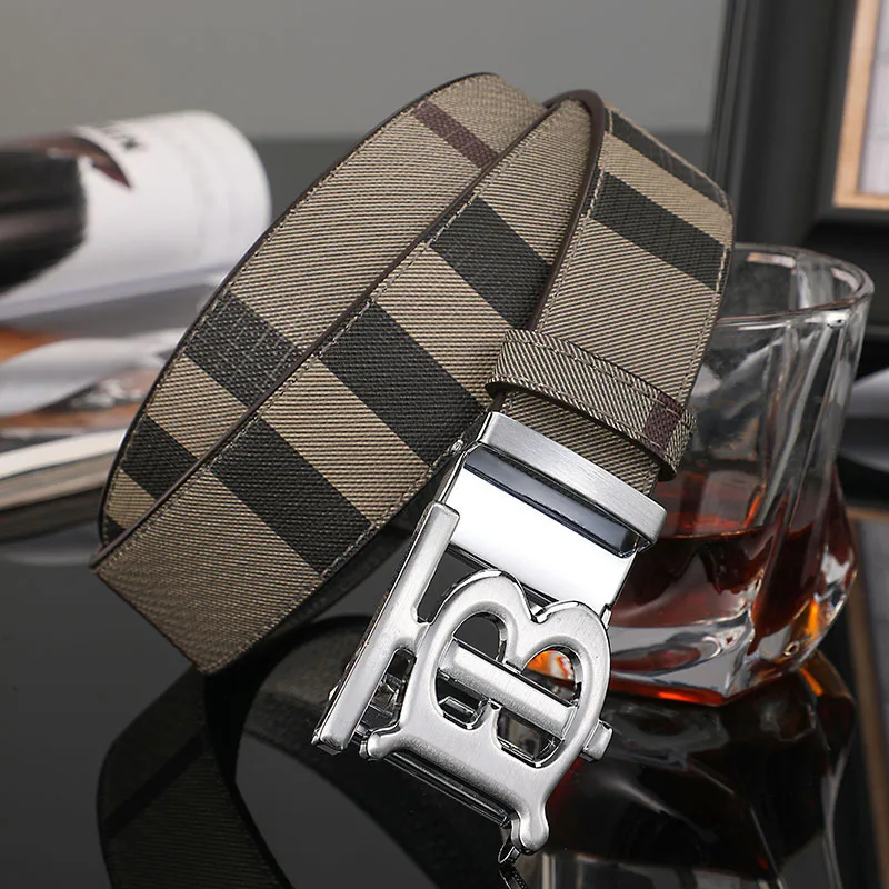 

Men's Leather Belt 2023 New Fashion Business Top Layer Cowhide Casual Buckle Waistband Waistseal Sashes Designer Brand