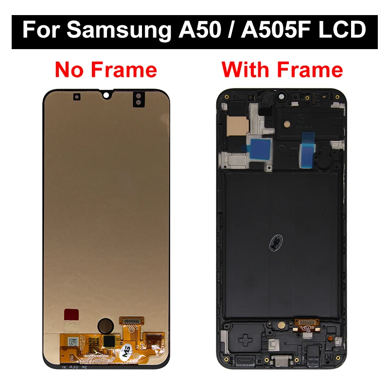 ЖК-дисплей 6 4 дюйма SUPER AMOLED для Samsung Galaxy A50 сенсорный экран с дигитайзером A50S A507