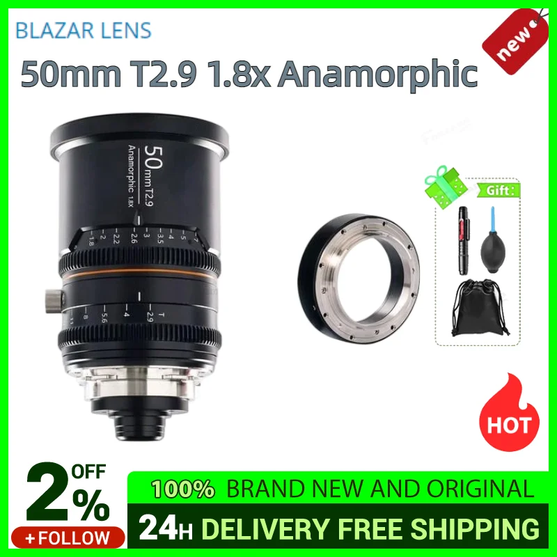 

Анаморфные линзы GREAT JOY BLAZAR 50 мм T2.9 1.8x, полноразмерные линзы для Sony E PL & EF Leica L Micro Four Thirds Canon RF