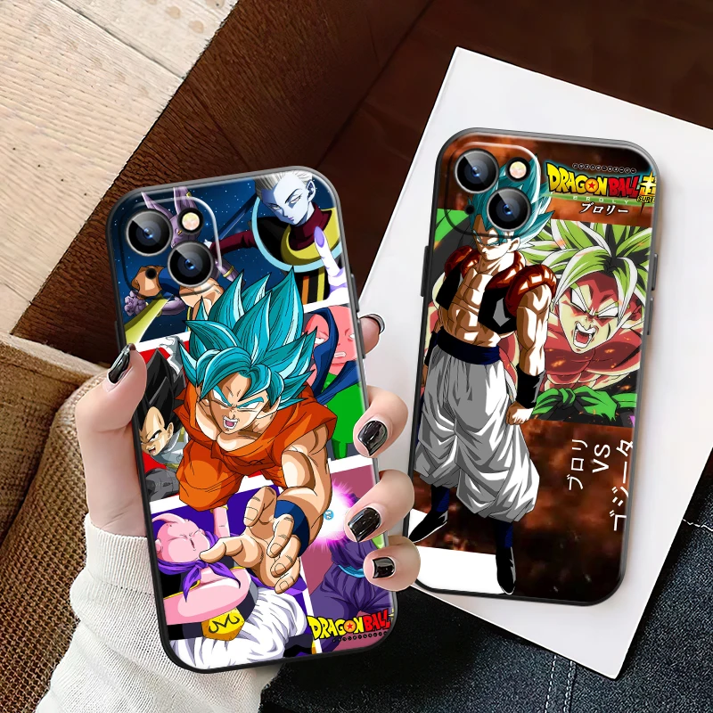 

Dragon Ball Anime Phone Case For iPhone 11 12 13 Pro MAX 6 6S 7 8 Plus X XS XR Mini SE 2020 Liquid Silicon Coque Back Soft