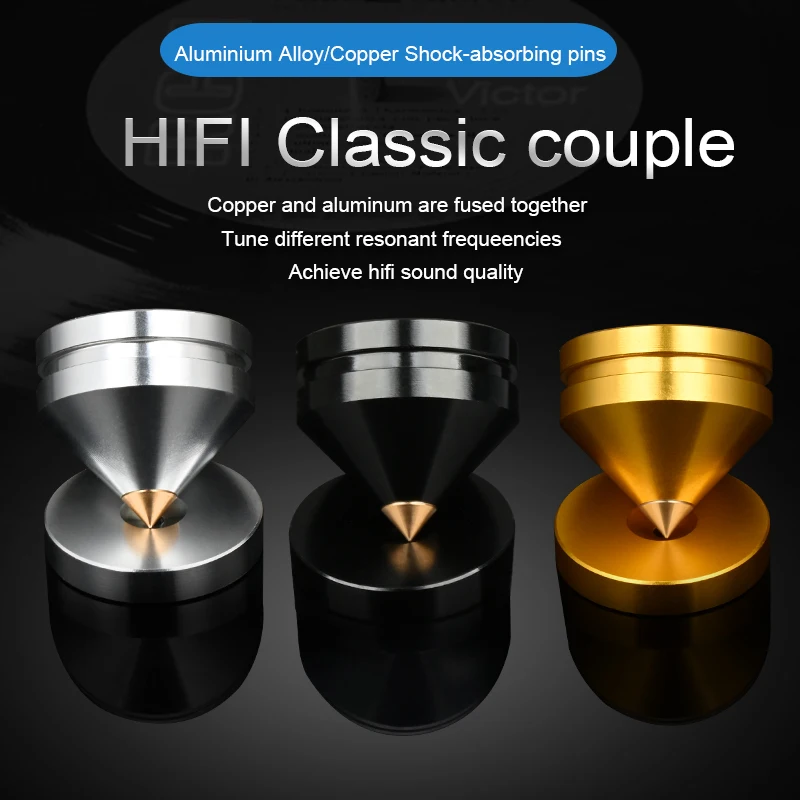 

4 шт. амортизатор ножной гвоздь высокого качества алюминий смешанный Чистая медь динамик CD штатив Hi-Fi оборудование усилитель