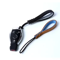high quality genuine leather keychain key rope car key rin for mercedes benz w117 w176 w177 w205 w204 w213 w253 w156 w218 w166