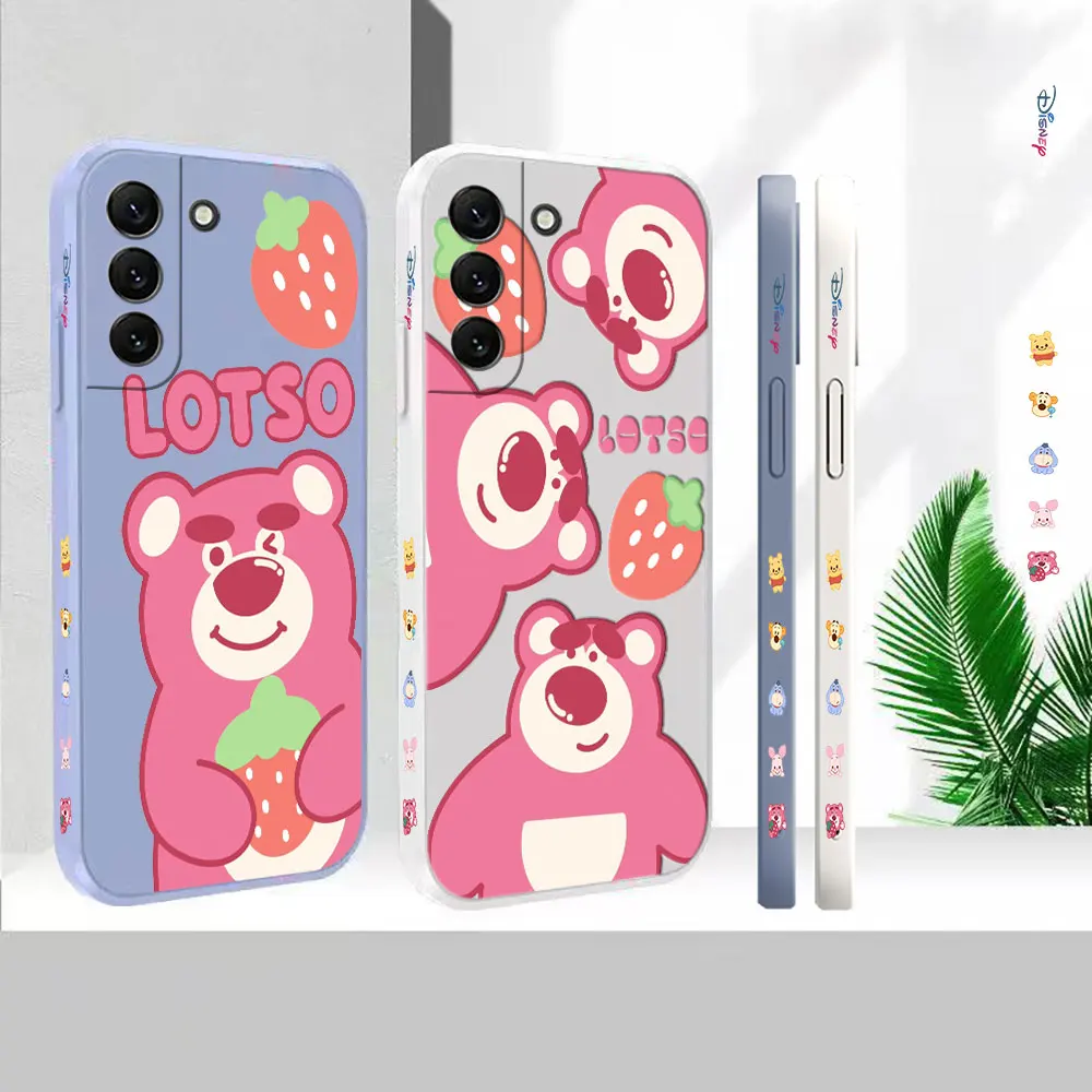 

Liquid Silicone Cover For Samsung Galaxy S23 S22 S21 S20 FE Ultra 5G S11 S11E S10 S10E S9 Plus Lotso Toy Story Phone Case Funda