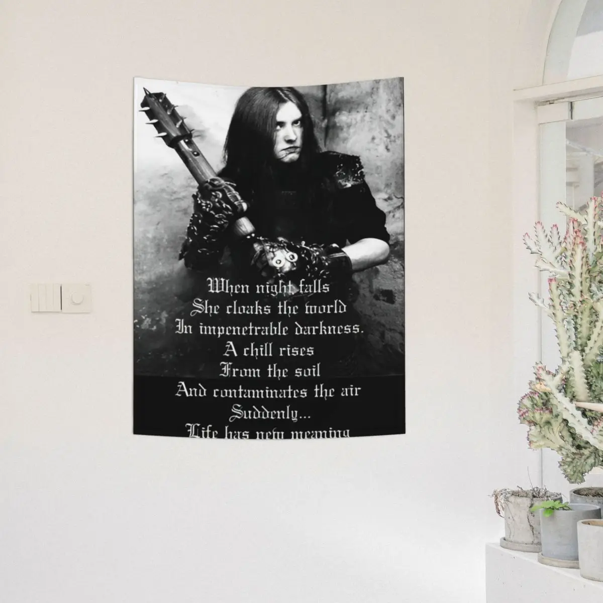 Death Metal Burzum Black Mayhem гобелен хиппи полиэстер настенный декор занавес