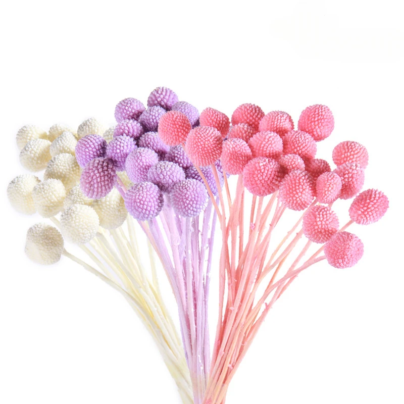 

Immortal Flower Golden Ball/Bouquet In The Flower Head, about 45cm Long DIY Bouquet Packaging Floral Arrangement Material