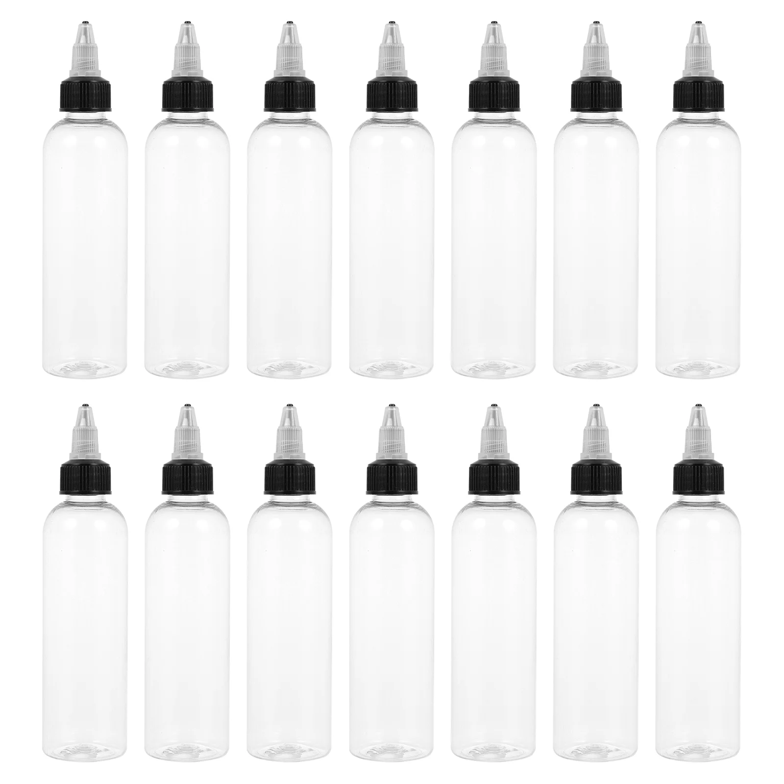 

20Pcs Transparent Pigment Bottle Kitchen Sauce Container Tattoos Ink Dispenser