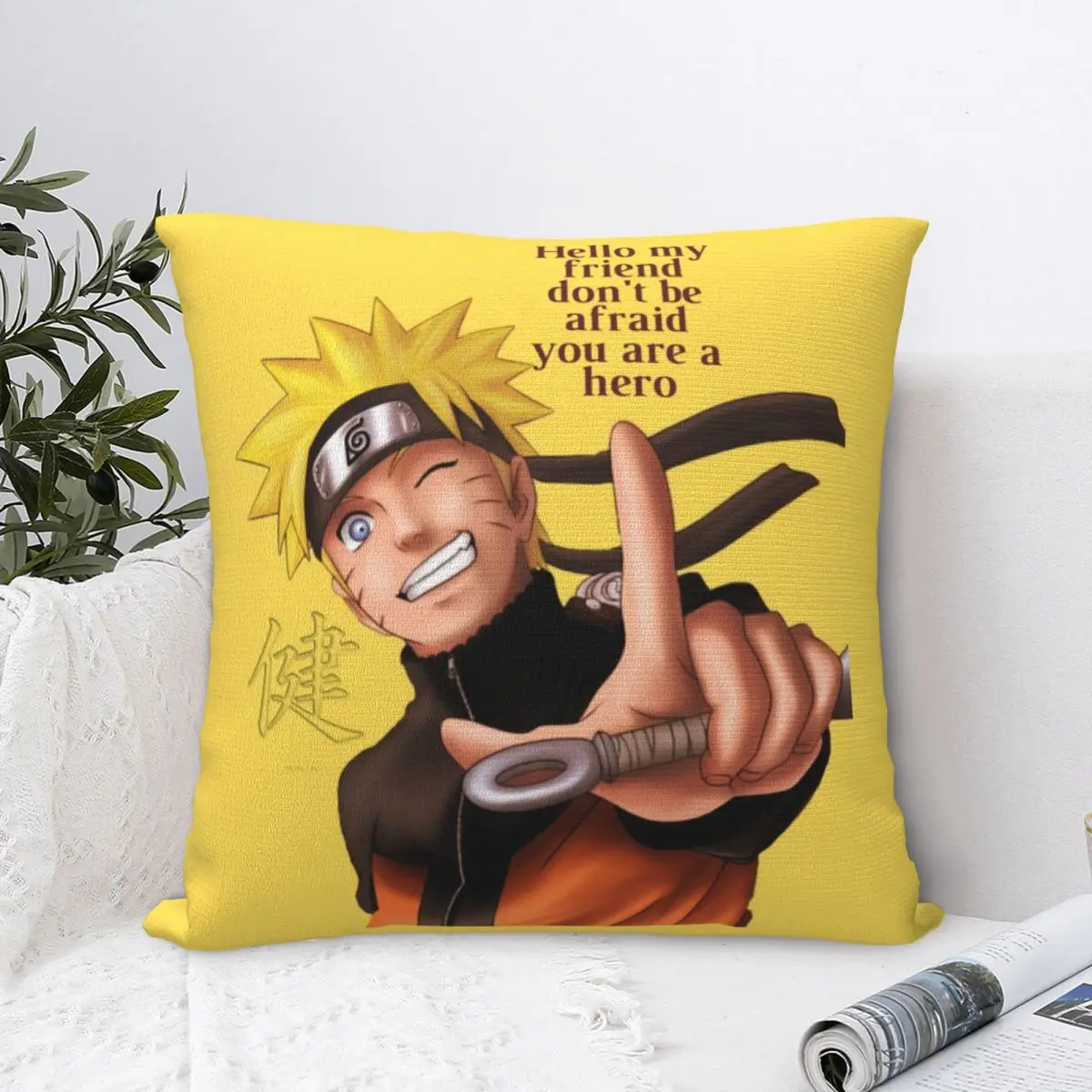 

Japanese Anime Pillowcase Pillow Case Cushion Cover Home Sofa Car Decorative Throw Pillow Printing Plush Cotton