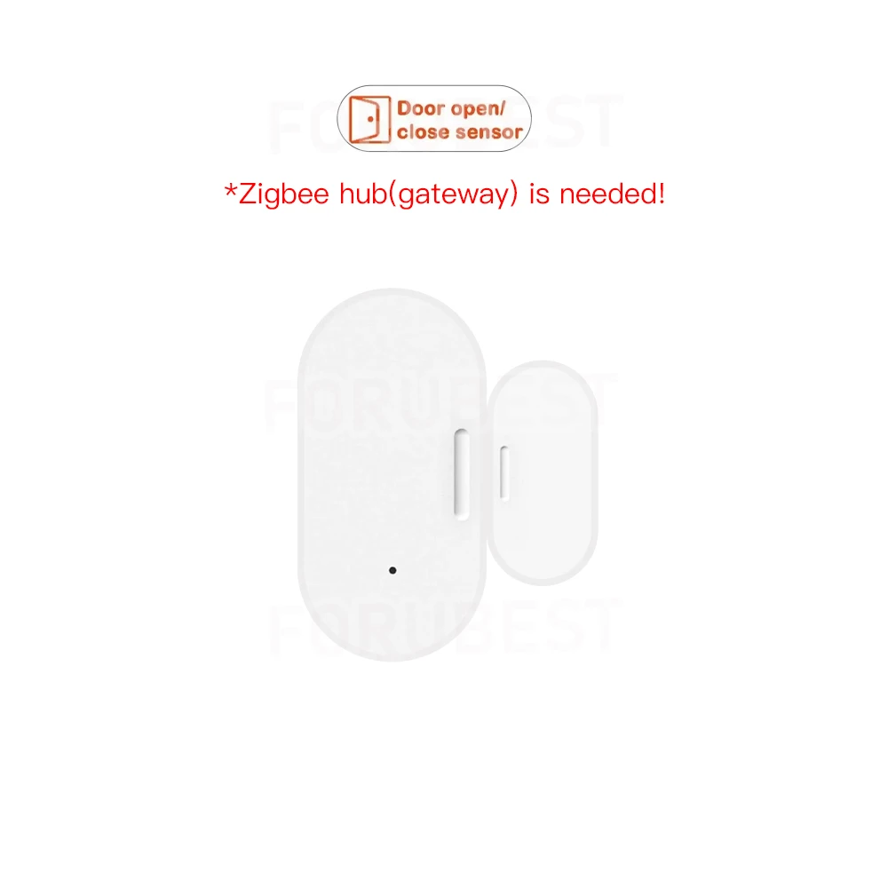 

Датчик двери и окна ZigBee Lux Light Detect 2 в 1, приложение для магнитной сигнализации в реальном времени, удаленный монитор работает с Alexa Google Z2M