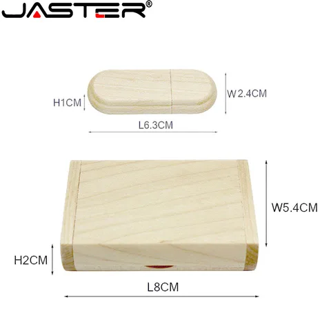 Деревянные флэш-накопители JASTER Pen Drive USB 2.0 128 ГБ