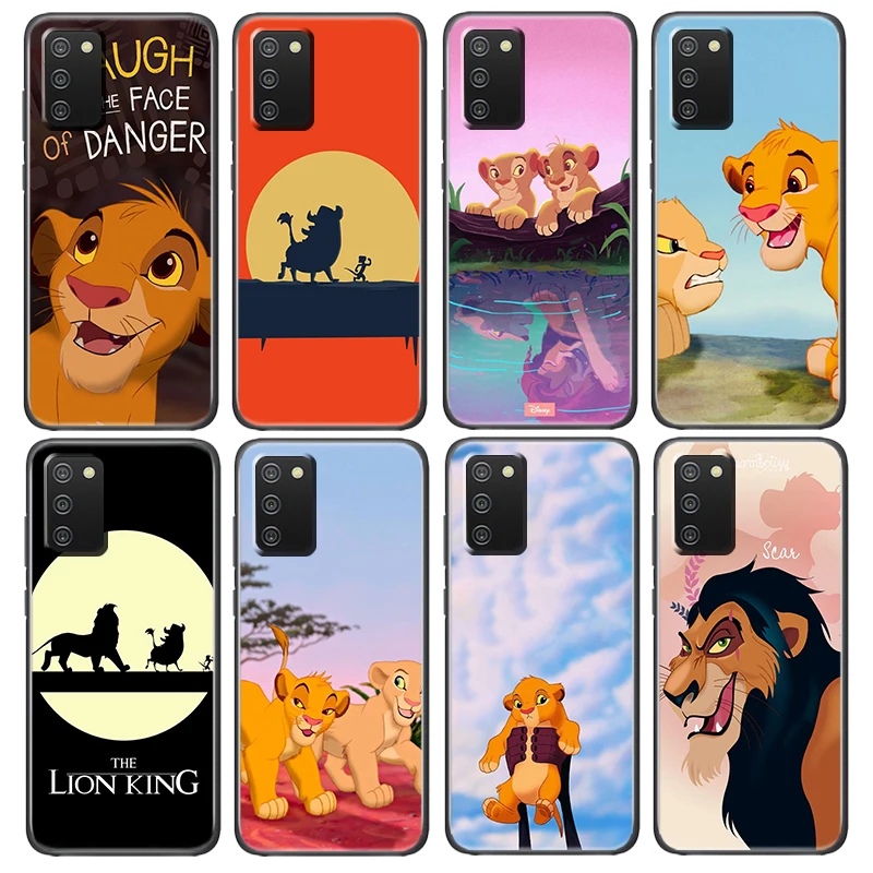 

The Lion King Simba Disney Cover For Samsung Galaxy A52S A72 A71 A52 A51 A12 A32 A21S A73 A13 A53 4G 5G TPU Black Phone Case