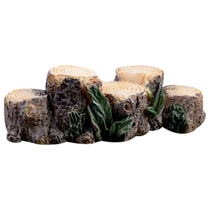 

Новая миниатюрная фигурка сказочного сада, дерева, пенька, моста, украшение для кукольного домика, горшок для растений, сделай сам, уличный д...