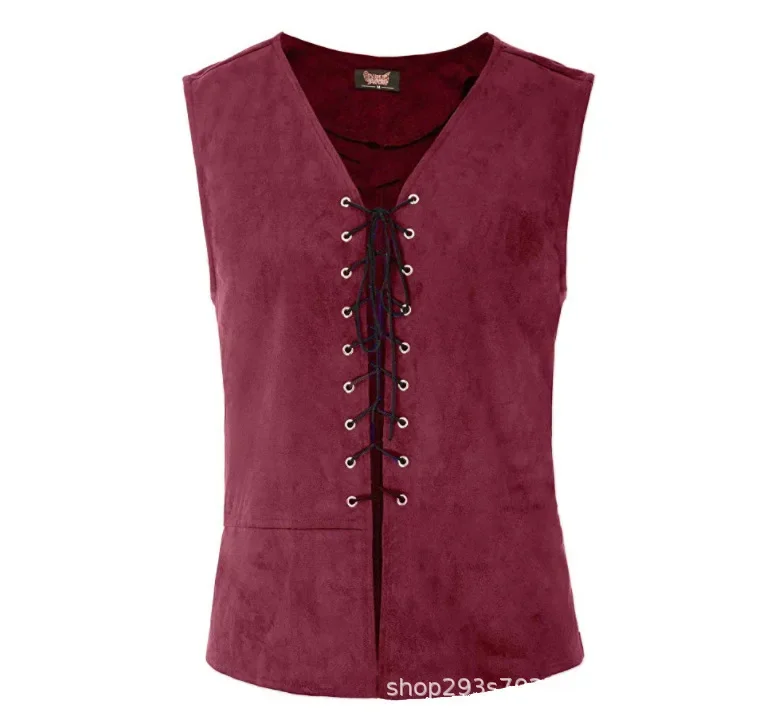 Средневековый готический жилет мужской костюм в стиле Ренессанс суда джентльмен