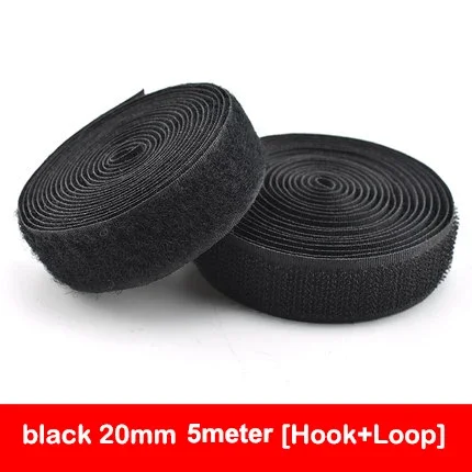 5 metre/lot 16-100mm siyah beyaz yapışkan olmayan bağlantı elemanı bant kanca ve döngü bandı yapıştırıcı DIY dikiş aksesuarları sihirli bant