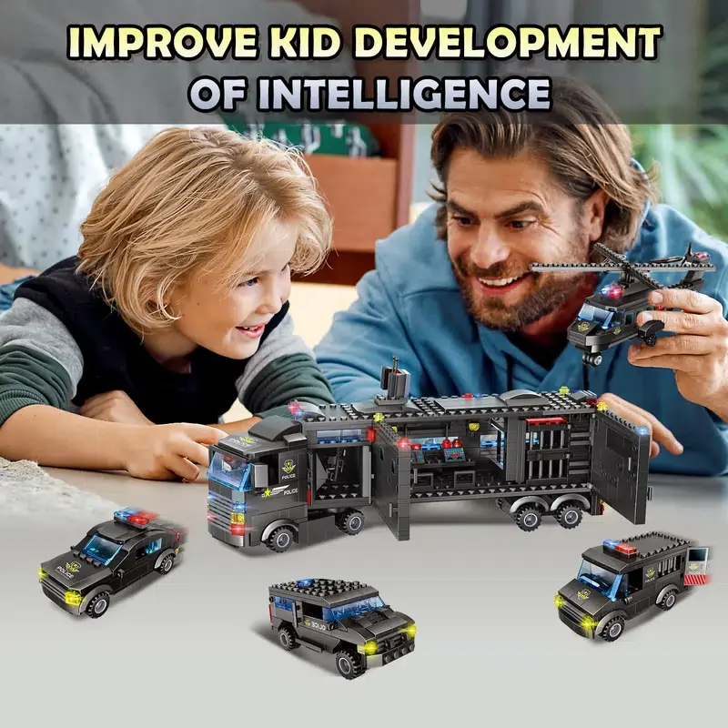 

Station Building Kit 1022Pcs 8 In 1