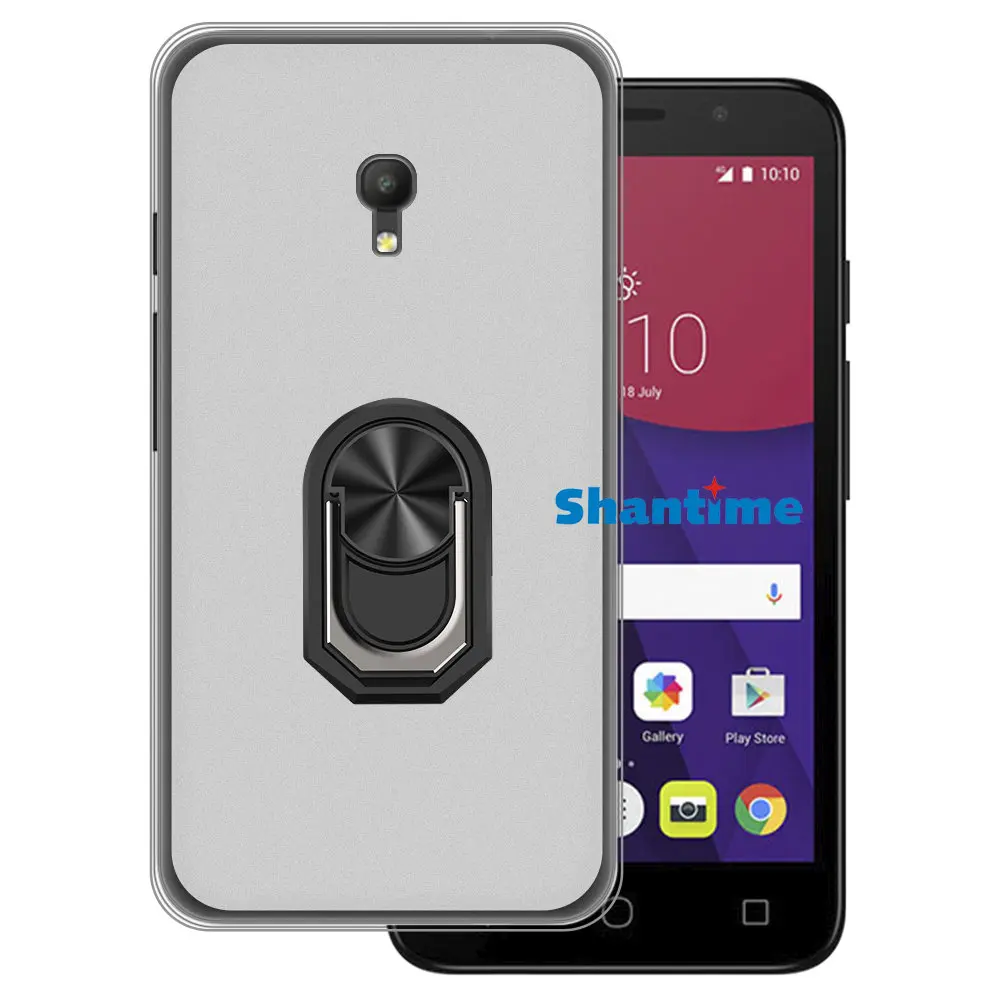 Роскошный противоударный чехол с кольцом-держателем для Alcatel Pixi 4 4. 0 4G 5045A 5,0G, мягкий силиконовый защитный чехол-держатель из ТПУ