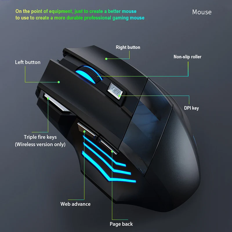

Беспроводная мышь M2, Bluetooth 2,4G, Двухрежимная перезаряжаемая мышь RGB, USB-приемник, 3 DPI, регулируемый объем, игровая мышь для киберспорта, мышь