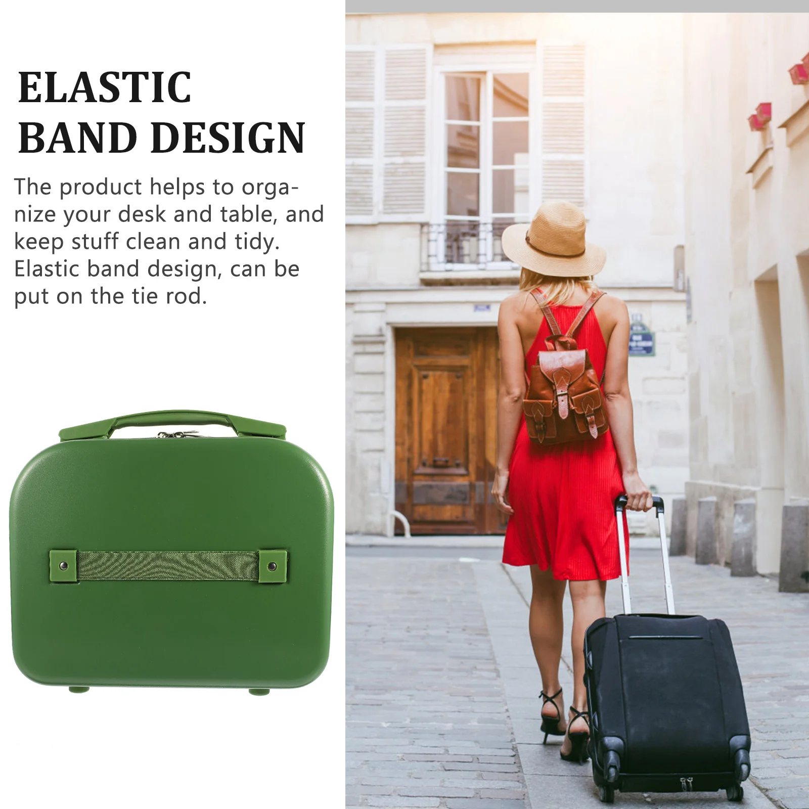 Мини-футляр большая косметичка дорожная организованная сумка-органайзер для