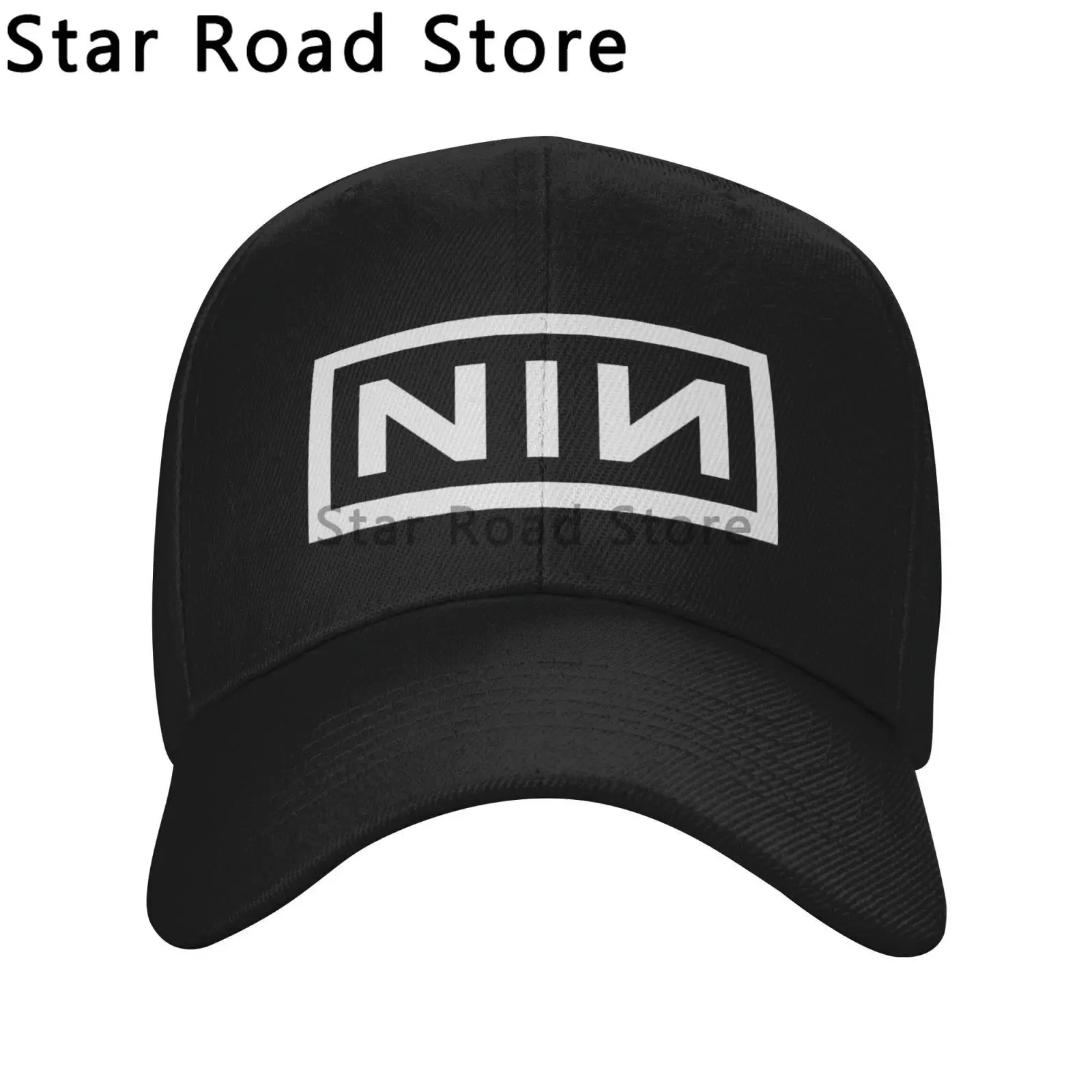 Фото Бейсболка NIN Logo Nine Inch Nails Band Trucker Cap, модная сетчатая кепка, полиэстеровая кепка-тракер, дышащая спортивная кепка, осенняя коллекция №2