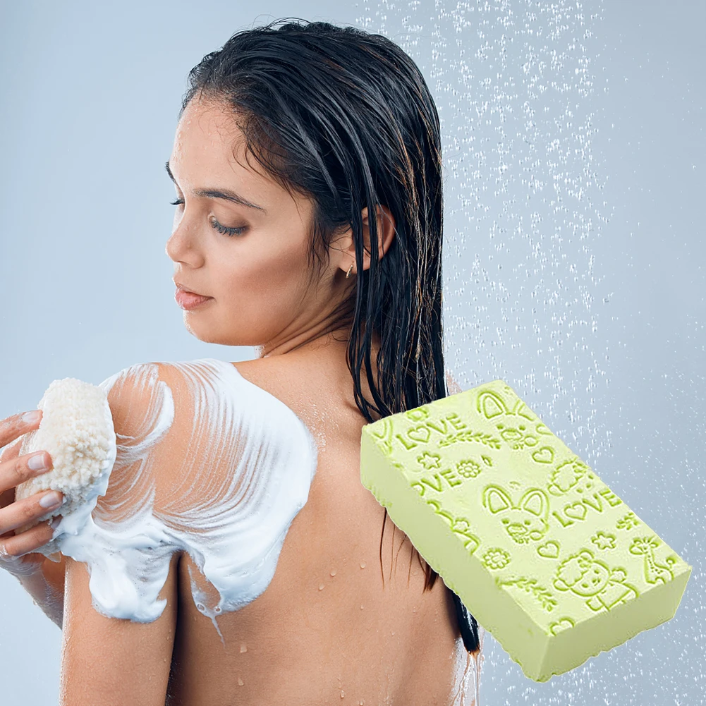 

3D Губка для ванны для удаления омертвевшей кожи, отшелушивающий массажер, Очищающая щетка для душа, губка для пилинга и мытья